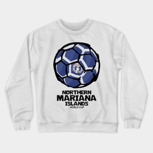 Northern Mariana Islands Football Country Flag Crewneck Sweatshirt